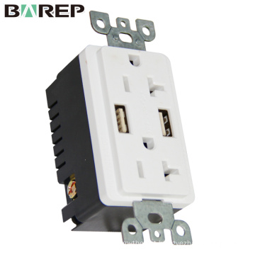 Wide application wall socket standard grounding new design receptacle